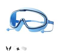 Genérico Magic Puffy Goggles, Recognizeknow Swim Goggle, Anti-Fog Waterproof with Ear Plugs for Ages 3-14 (blue)
