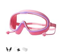 Genérico Magic Puffy Goggles, Recognizeknow Swim Goggle, Anti-Fog Waterproof with Ear Plugs for Ages 3-14 (purple-pink)