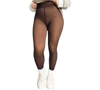 Genérico Magic Velvet Lined Leggings, Fake Translucent Fleece Lined Pantyhose with High Waist Tummy Control, Thermal Slimming Leggings
