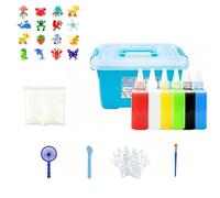 Genérico Magic Water Gel Toy Kit - DIY Squishy Making Kit with 12 Colors & 10 Molds for Creating Magic Water Elf and Aqua Fairy Designs, Games for children (60ml-6color)