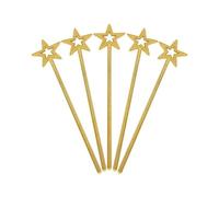 Genérico mágica con Estrella Brillante de Puntas: Elegante bastón de Madrina, Accesorio para Disfraz de Brillante | Accesorio de actuación caprichoso, desfiles navideño