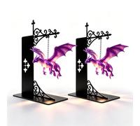 Genérico Magical Floating Dragon Bookshelf Lamp (2pcs)