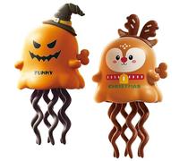 Genérico Magical Mini Dancing Ghost, Christmas - Creative Twisting Clockwork Slide, Dance and Swinging 3D Clockwork Ghosts Toy, for Halloween＆Christmas, Birthday Gifts (B+D)