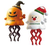 Genérico Magical Mini Dancing Ghost, Christmas - Creative Twisting Clockwork Slide, Dance and Swinging 3D Clockwork Ghosts Toy, for Halloween＆Christmas, Birthday Gifts (B+E)