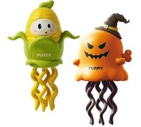 Genérico Magical Mini Dancing Ghost, Christmas - Creative Twisting Clockwork Slide, Dance and Swinging 3D Clockwork Ghosts Toy, for Halloween＆Christmas, Birthday Gifts (A+B)