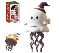 Genérico Magical Mini Dancing Ghost, Christmas - Creative Twisting Clockwork Slide, Dance and Swinging 3D Clockwork Ghosts Toy, for Halloween＆Christmas, Birthday Gifts (C)