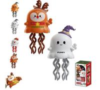 Genérico Magical Mini Dancing Ghost for Christmas, Creative Twisting Clockwork Slide for Halloween, Creative Twisting Slide Design, for Birthday Gifts, Color Box Packaging (2Pcs*3)