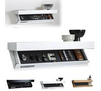 Genérico Magicflap Designer Shelf with Secret Compartment, Floating Shelf with Hidden Compartment, Wall-Mounted Storage Solution, for Living Room or Office (1PCS,White)