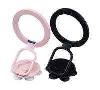 Genérico Magnet Phone Holder - Double Sided Alloy Stand | 360 Degree Rotation with Strong Magnetic Grip, Compact Desk Mount for Office Home Bedroom Living Room Hotel Gym Travel