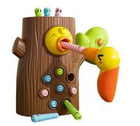 Genérico Magnetic Bird Feeding Toy, Sensory Learning Toy, Woodpecker Feeding Game for Hand-Eye Coordination, Fine Motor Skills, Preschool Kids Boys Girls, 6.69x3.54x5.91 Inches, 1 Set