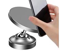 Genérico Magnetic Bracket - Foldable 360-Degree Rotating Phone Mount For Gym Workouts and Automotive Travel, Reinforced Anti-Slip Silicone Padding, High-Torque Tension Hinges, Electronics