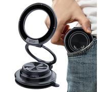 Genérico Magnetic Car Phone Holder - Compact Adjustable Adhesion Suction Pad,Strong Suction Cup Phone Mount - for Truck Auto Vehicle Dashboard Interior Windshield Mirror Indoor Outdoor
