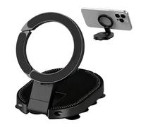 Genérico Magnetic Car Phone Mount - Suction Cup Holder for Navigation Viewing | 360 Degree Rotating Bracket with Strong Grip Base, Mounting for Dashboard Windshield Tile Use
