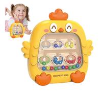 Genérico Magnetic Chick Drawing Board - 14.5cm Laberinto Magnético | Juguete Puzzle Educativo - Juego Lógica | Coordinación Mano, Motricidad Fina, Tamaño Viaje | Bebé Aprendizaje Regalo