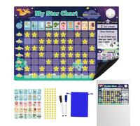 Genérico Magnetic Chore Charts, Colorful Responsibility Tracker Board with Fun Icons, Reusable Dry Erase Chart for Daily Tasks and Routine Building, Kids, Boys Girls, 16.93x12.01x0.59inch