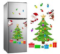 Genérico Magnetic Christmas Tree For Refrigerator, Magnetic Christmas Tree For Refrigerator Decorations, Christmas Garage Door Magnets, For Fridge Wardrobe Door Car Metal Door Decor (CT132)