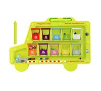 Genérico Magnetic Color and Number Maze, ABS 28x18.5cm Color Matching Learning Board Educational Sorting Toy for Fine Motor Skills, Math, Counting