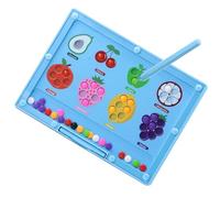 Genérico Magnetic Color Number Maze, Educational Preschool Sorting Toy, Sensory Logic Puzzle Game for Toddler, Kids, Matching, Fruit Learning, Counting, Fine Motor Skills, 10.63 Inches