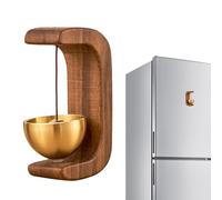Generico Magnetic Door Chime Bell - Shop Decoration Wooden, C Shaped Bell for Home, Refrigerator, Store | Classic Sound Accessory for Shopkeepers, Office, Kitchen, Entrance Decor