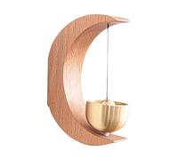 Genérico Magnetic Door Chime, Wooden Wind Chime Doorbell, Home Porch Garden Restaurant Entrance Decoration, Easy Installation with Magnetic Attachment, 3,74 x 2,56 x 0,87 pulgadas