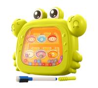 Genérico Magnetic Drawing Board - 12 Inch Crab Kids Puzzle | Plástic Double Sided Toy - Educational Magnetic Sketčh Learning Board with Sorting Play Design for Travel Classroom and Home Fun