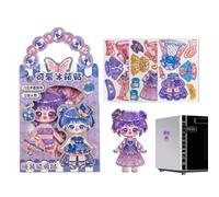 Genérico Magnetic Dress Up Dolls Mix Match Outfits Imaginative