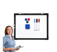 Genérico Magnetic Dry Erase Board, Double-Sided Whiteboard with 3 Markers and 1 Eraser, Aluminum Alloy Frame with Baking Paint Panel for Writing and Drawing at Home, 30x40x2cm