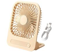 Generico Magnetic Fan for Cruise Ship | 4-Speed Ultra-Slim Rechargeable Wind Blower | Small Table Fan,for Cruise Travel Camping Beach Vacation Bedroom Hotel Sleeping