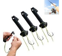 Genérico Magnetic Fly Threader Tool for Fly Fishing, Easy Knot Assist Rigging Device for Small Flies and Tippet, Hook Eye Threading Accessory Compatible with Most Fishing Setups