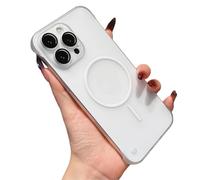 Genérico Magnetic Frameless for iPhone 17 Pro MAX Case,16/15/14 Series, Translucent Matte Skin-Feel Frosted Case with Lens Film[Compatible with Magsafe] (White,For iPhone17Air)