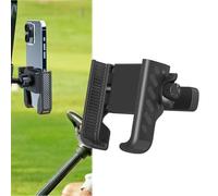 Genérico Magnetic Golf Cart Phone Holder for iPhone, Ultra Stable N52 Magnet Base, Tool-Free Install, 360° Rotatable, Must-Have Golf Accessory for iPhone, Samsung, Xiaomi & More Cellphone (Black)