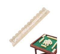 Genérico Magnetic Mahjong Racks - Magnetic Non-Slip Acrylic Scalloped,Mahjong Rack and Pusher Combo 17.48x2.8x1.22 Inches - For Home Family Gathering Travel Party Senior Center Club