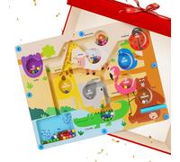 Genérico Magnetic Maze Board, Stem Puzzle Game, Educational Matching Toy, Hands-On Learning Activity, 11.81x8.86x0.71 Inches, Fine Motor Skill Builder, for, Preschoolers, Boys, Girls, Classroom