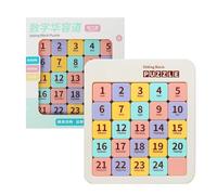 Genérico Magnetic Number Slide Puzzle, Brain Teaser Toy for Kids and Adults, Intelligence Block Game for Boys Girls, for Home School Travel Camping Birthday Party, and Festival Gift