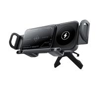 Genérico Magnetic Phone Holder, 360 Rotation Car Mount, Wireless Charger with Fast Charging and Non-Slip Bracket for Daily Navigation Music Streaming Travel Commute Road Trip Use