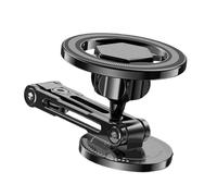 Genérico Magnetic Phone Holder, Foldable Car Mount, Compact Bracket with Magnet, Rotating Metal Dashboard Base, Automotive Hardware with Pivot Style, Truck Support for Road Trip