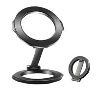 Generico Magnetic Phone Mount, Car Phone Holder, Adjustable Extendable Retractable Compact, Cup Phones Holder for Both Drivers and Passengers, 3.54x0.79 Inches, Silver, Black