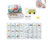 Genérico Magnetic Puzzles Face Dress up Travel Game Double Side Preschool Educational Learning for Kids, Portable Magnetic Dress up Face, for Toddlers 3-6 (Transportation)