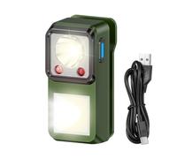 Genérico Magnetic Rechargeable LED Flashlight With Clip Portable Lamp