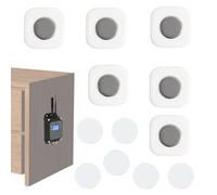 Genérico Magnetic Remote Control Holder, 1.18x1.18in Portable Wall Mounted, Adhesive Storage Stand, Space-Saving Design, Easy Installation for White, Bedroom & Living Room Organization