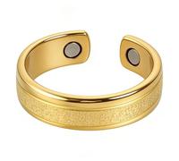 Genérico Magnetic Rings Women, Open Design Jewelry, 0.79x0.24 Inch Band with Magnet, Adjustable Alloy Ring, Minimalism Band with Sleek Style, Magnetic Finger Ring for Home and Work