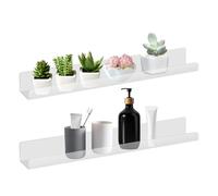 Genérico Magnetic Shelf - Acrylic Reusable Display Panel | Wall Mounted Floating Book Shelves | Bookshelf For Whiteboard Refrigerator Home Kitchen Desktop Locker Cubicle Kids Teacher Accessory