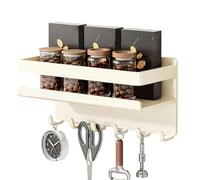 Genérico Magnetic Shelf - Drill Free Magnetic Storage Basket, Hanging Utensil Tier Holder, Carbon Steel Refrigerator Caddy | Removable Appliance Side Display Shelf For Laundry Dorm Home Office Cruise
