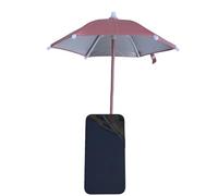 Genérico Magnetic Small Phone Umbrella - 9.84inch Telescopic Phone Sun Shade | Sun Visor with Flexible Handle and Rotatable Smartphone Ring for Beach Pool Swimming Travel Work Outdoor