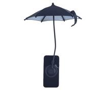 Genérico Magnetic Small Phone Umbrella - 9.84inch Telescopic Phone Sun Shade | Sun Visor with Flexible Handle and Rotatable Smartphone Ring for Beach Pool Swimming Travel Work Outdoor