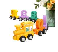 Genérico Magnetic Train for Kids, Building Magnetic Number Train Toy, 150g Fine Motor Skills Booster for Parent-Child Interaction, Fun for Boys and Girls Aged 1-6 Years, 6.69x3.74x4.72 Inches