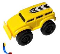 Genérico Magnetic Wall Climbing Car, Physics Learning Toy with Inertial Levitation, Vertical Driving for Spatial Awareness (2Pcs-Yellow+Blue)