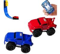 Genérico Magnetic Wall Climbing Toy Car, Anti-Gravity Inertial Magnetic Levitation Car, Drives on Walls & Ceilings, Wall Climbing Car Fun Toy for Kids (Red+Blue)