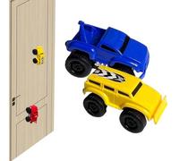 Genérico Magnetic Wall Climbing Toy Car, Emboadlie Magnetic Anti Gravity Wall Climbing Car, Zero Gravity Car Toy Wall Climbing, That Drive On Walls and Ceiling (Blue*Yellow)