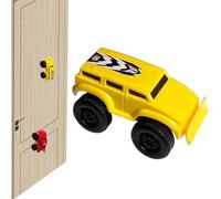 Genérico Magnetic Wall Climbing Toy Car, Emboadlie Magnetic Anti Gravity Wall Climbing Car, Zero Gravity Car Toy Wall Climbing, That Drive On Walls and Ceiling (Yellow)